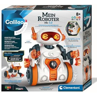 Clementoni Galileo MC 5.0 Robot programmeerbaar, voor kinderen vanaf 8 jaar, 59158, meerkleurig Clementoni Galileo MC 5.0 Robot programmeerbaar, voor kinderen vanaf 8 jaar, 59158, meerkleurig