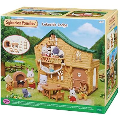 Sylvanian Families Les Vacances Le Chalet du Lac 5451 Poppenhuis Mini-poppen, meerkleurig Sylvanian Families Les Vacances Le Chalet du Lac 5451 Poppenhuis Mini-poppen, meerkleurig