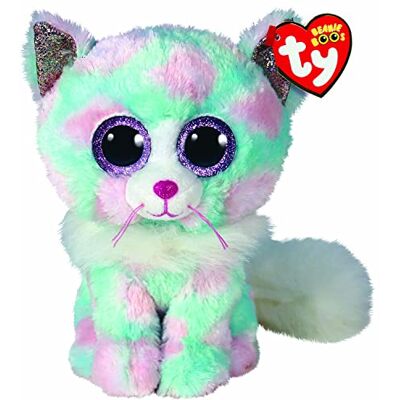 Ty 2008079 Beanie Buddy Kat Opal 24 CM,Groen/Roze Ty 2008079 Beanie Buddy Kat Opal 24 CM,Groen/Roze