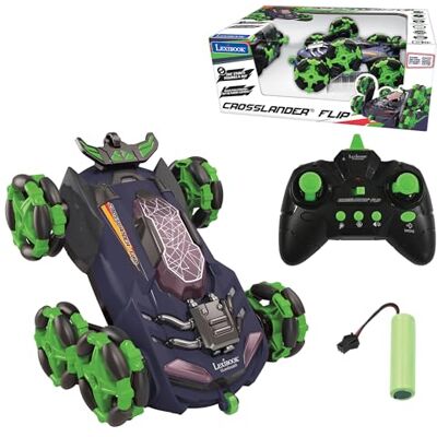Lexibook Crosslander® Flip, auto met afstandsbediening, tot 8 km/u, 360° stunts, geluids- en lichteffecten, rookstraal, 6 wielen, oplaadbaar, RC45 Lexibook Crosslander® Flip, auto met afstandsbediening, tot 8 km/u, 360° stunts, geluids- en lichteffecten, rookstraal, 6 wielen, oplaadbaar, RC45