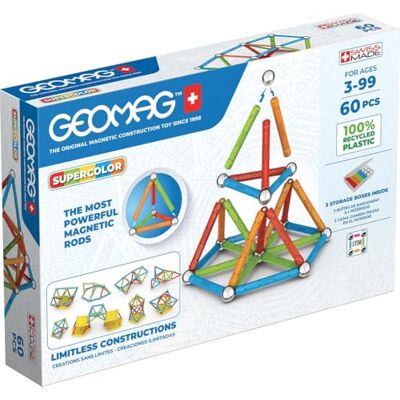 Geomag 384 Supercolor Recycled 60 stuks Geomag 384 Supercolor Recycled 60 stuks