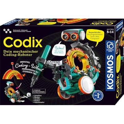 Kosmos Codix Je mechanischer Coding-Roboter (Experimentierkasten): Superleicht: Van de programmierst mich ohne Computer! Kosmos Codix Je mechanischer Coding-Roboter (Experimentierkasten): Superleicht: Van de programmierst mich ohne Computer!