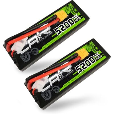 OVONIC LiPo accu 2S 5200 mAh 7,4 V 50 C harde behuizing met XT60 stekker voor 1/8 of 1/10 RC Car Trucks RC vliegtuig RC helikopter RC auto RC boot (2 stuks) OVONIC LiPo accu 2S 5200 mAh 7,4 V 50 C harde behuizing met XT60 stekker voor 1/8 of 1/10 RC Car Trucks RC vliegtuig RC helikopter RC auto RC boot (2 stuks)
