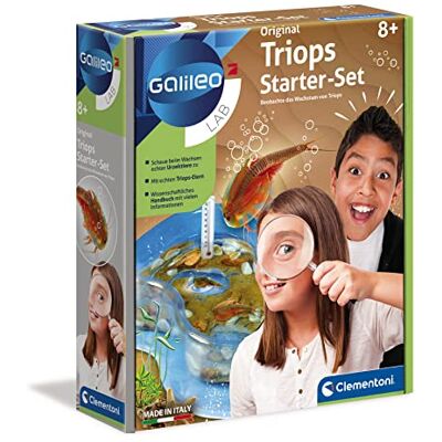 Clementoni 59259 Galileo Lab Triops starterset kweek en observeer prehistorische krabben experimenteerbox voor kinderen vanaf 8 jaar biologisch speelgoed Clementoni 59259 Galileo Lab Triops starterset kweek en observeer prehistorische krabben experimenteerbox voor kinderen vanaf 8 jaar biologisch speelgoed