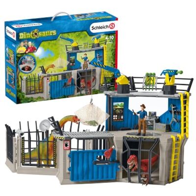 Schleich 41462 groot dino-onderzoeksstation, voor kinderen vanaf 5 jaar, dinosaurus speelset Coffret de jeu à partir de 5 ans coffret avec figurines, nombreuses fonctions et accessoires Schleich 41462 groot dino-onderzoeksstation, voor kinderen vanaf 5 jaar, dinosaurus speelset Coffret de jeu à partir de 5 ans coffret avec figurines, nombreuses fonctions et accessoires