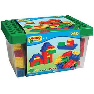 Unico Plus 8525 Box met 250 bouwstenen Unico Plus 8525 Box met 250 bouwstenen