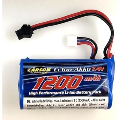 Carson 500608255 7,4 V/1200 mAh LiION Land Rover JST – reservebatterij; RC batterij, accessoires voor radiografisch bestuurbare voertuigen, reservebatterij voor modelmodellen Carson 500608255 7,4 V/1200 mAh LiION Land Rover JST – reservebatterij; RC batterij, accessoires voor radiografisch bestuurbare voertuigen, reservebatterij voor modelmodellen