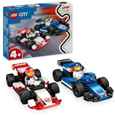 Lego City F1 raceauto's Williams Racing en Haas F1 Formule 1 bouwspel met 2 piloten cadeau-idee voor peuters vanaf 4 jaar motorsportfans 60464 Lego City F1 raceauto's Williams Racing en Haas F1 Formule 1 bouwspel met 2 piloten cadeau-idee voor peuters vanaf 4 jaar motorsportfans 60464