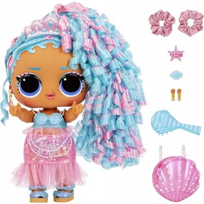 L.O.L. Surprise! LOL Surprise Big Baby Hair Hair Grote pop Splash Queen 27,94 cm grote pop met 14 verrassingen, waaronder accessoires om te delen en echt haar vanaf 4 jaar L.O.L. Surprise! LOL Surprise Big Baby Hair Hair Grote pop Splash Queen 27,94 cm grote pop met 14 verrassingen, waaronder accessoires om te delen en echt haar vanaf 4 jaar