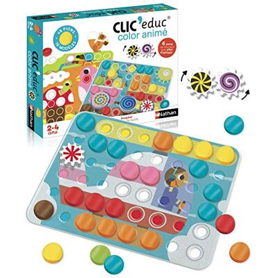 Nathan Clic educ Color Animé leerspel met optische effecten vanaf 2 jaar Nathan Clic educ Color Animé leerspel met optische effecten vanaf 2 jaar