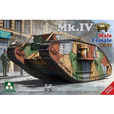 TAKOM 2076 modelbouwset WWI Heavy Battle Tank Mk.IV 2-in-1 TAKOM 2076 modelbouwset WWI Heavy Battle Tank Mk.IV 2-in-1