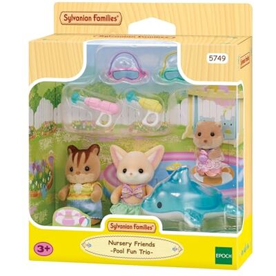 Sylvanian Families 5749 Babytrio heeft zwembad Sylvanian Families 5749 Babytrio heeft zwembad