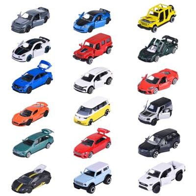 Majorette Auto Showroom Premium (1 miniatuurauto) metalen autospeelgoed met vrijloop, ophanging en te openen onderdelen, willekeurige selectie uit verschillende kinderauto's vanaf Majorette Auto Showroom Premium (1 miniatuurauto) metalen autospeelgoed met vrijloop, ophanging en te openen onderdelen, willekeurige selectie uit verschillende kinderauto's vanaf