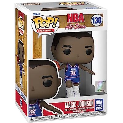 Funko Pop! NBA Legends-Magic Johnson (Blue All Star Uni 1991) Vinyl figuur om te verzamelen cadeau-idee officiële producten speelgoed voor kinderen en volwassenen sportfans Funko Pop! NBA Legends-Magic Johnson (Blue All Star Uni 1991) Vinyl figuur om te verzamelen cadeau-idee officiële producten speelgoed voor kinderen en volwassenen sportfans