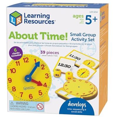 Learning Resources Small Activity LER3214 Set van 6 Uur Activiteitenkits in kleine groep About Time Learning Resources Small Activity LER3214 Set van 6 Uur Activiteitenkits in kleine groep About Time