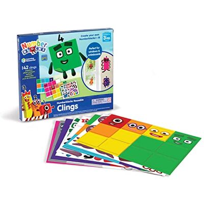 Learning Resources Numberblocks Herbruikbare stickers voor leraren, maak de blokken van 1 tot 10 op whiteboards in de klas, eenvoudig te knutselen Learning Resources Numberblocks Herbruikbare stickers voor leraren, maak de blokken van 1 tot 10 op whiteboards in de klas, eenvoudig te knutselen