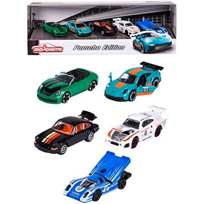 Majorette Porsche Motorsport Giftpack 5 stuks Majorette Porsche Motorsport Giftpack 5 stuks