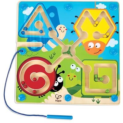 Hape Houten magnetische kogelbaan – doolhof hout insecten – spel voor fijne motoriek, logica en reflectie – leren van kleuren en insectenherkenning – speelgoed voor kinderen vanaf 2 jaar Hape Houten magnetische kogelbaan – doolhof hout insecten – spel voor fijne motoriek, logica en reflectie – leren van kleuren en insectenherkenning – speelgoed voor kinderen vanaf 2 jaar