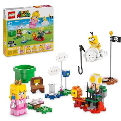Lego Super Mario, de avonturen van Perzik, interactief, prinsessenset, met gele toad, Nintendo-cadeau-idee voor kinderen, jongens en meisjes, liefhebbers van videogames vanaf 6 jaar, 71441 Lego Super Mario, de avonturen van Perzik, interactief, prinsessenset, met gele toad, Nintendo-cadeau-idee voor kinderen, jongens en meisjes, liefhebbers van videogames vanaf 6 jaar, 71441
