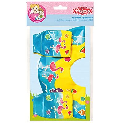 Heless 880 2-delige zwem- en badaccessoireset voor poppen met opblaasbare zwemring met twee zwevende vleugels voor poppen van 35 cm tot 45 cm Heless 880 2-delige zwem- en badaccessoireset voor poppen met opblaasbare zwemring met twee zwevende vleugels voor poppen van 35 cm tot 45 cm