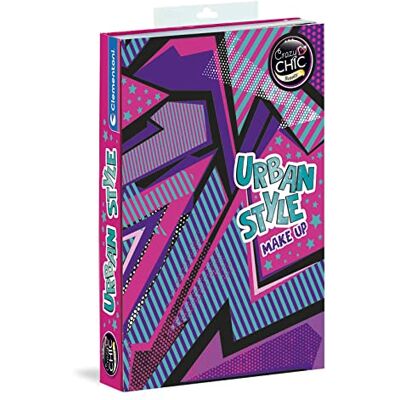 Clementoni Crazy Chic-Urban Style Make Up-etui, set met wasbare dingen, cosmeticaset voor kinderen van 6 jaar, meerkleurig, 18695 Clementoni Crazy Chic-Urban Style Make Up-etui, set met wasbare dingen, cosmeticaset voor kinderen van 6 jaar, meerkleurig, 18695