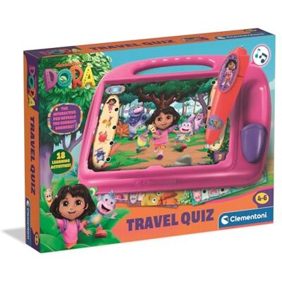 Clementoni E-Lektor 16683 Quiz Travel Dora educatief spel met interactieve Met interactieve pen en 9 kaarten meer dan 180 taken educatief speelgoed voor kleuterschool voor onderweg 16683 Clementoni E-Lektor 16683 Quiz Travel Dora educatief spel met interactieve Met interactieve pen en 9 kaarten meer dan 180 taken educatief speelgoed voor kleuterschool voor onderweg 16683