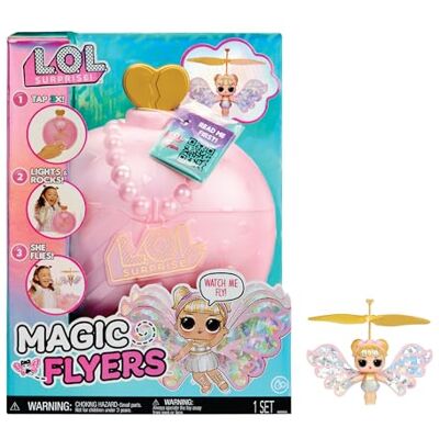 L.O.L. Surprise! Magic Flyers Sky Starling Handgeleide vliegende pop verzamelpop met touch-fles om uit te pakken voor meisjes vanaf 6 jaar L.O.L. Surprise! Magic Flyers Sky Starling Handgeleide vliegende pop verzamelpop met touch-fles om uit te pakken voor meisjes vanaf 6 jaar