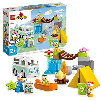 Lego DUPLO Disney Mickey en zijn vrienden 10997 kampeeravontuur, speelgoed met figuren Daisy Duck Lego DUPLO Disney Mickey en zijn vrienden 10997 kampeeravontuur, speelgoed met figuren Daisy Duck