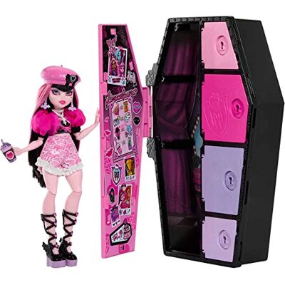 Monster Cable HKY60 Monsterlijke geheimen Draculaura set met pop en bekleding, kluisje en meer dan 19 accessoires, speelgoed voor kinderen, vanaf 4 jaar Monster Cable HKY60 Monsterlijke geheimen Draculaura set met pop en bekleding, kluisje en meer dan 19 accessoires, speelgoed voor kinderen, vanaf 4 jaar