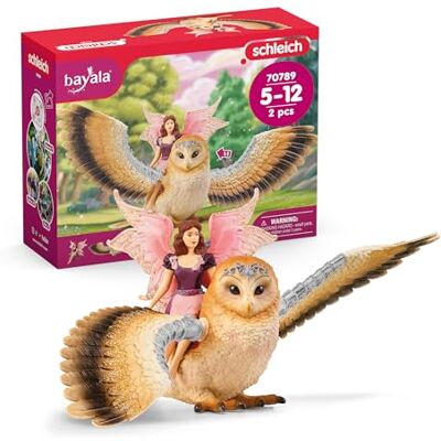 Schleich 70789 BAYALA Speelgoedset Elf met glinsterende uilenrug, betoverende magische fee en haar gezelschapsuil, fantasierijk speelgoed, voor jongens en meisjes van 5 tot 12 jaar Schleich 70789 BAYALA Speelgoedset Elf met glinsterende uilenrug, betoverende magische fee en haar gezelschapsuil, fantasierijk speelgoed, voor jongens en meisjes van 5 tot 12 jaar