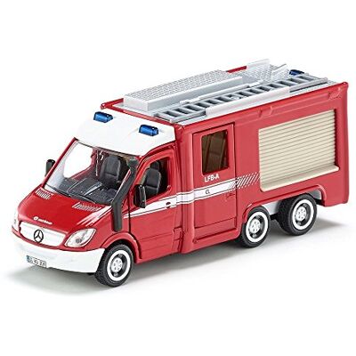 Siku 2113 Mercedes-Benz Sprinter 6x6 brandweer, 1:50, metaal/kunststof, rood, deuren om te openen Siku 2113 Mercedes-Benz Sprinter 6x6 brandweer, 1:50, metaal/kunststof, rood, deuren om te openen