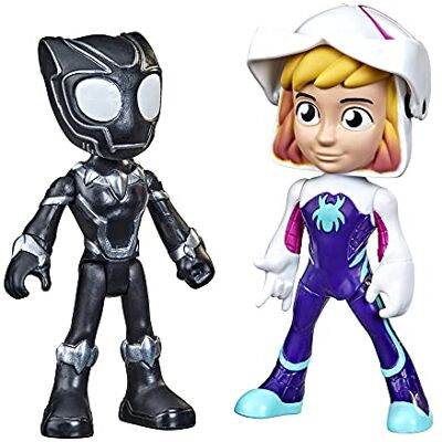 Marvel Spidey and zijn Amazing Friends SAF Hero Reveal Ghost and Black Panther, F22445X1 Marvel Spidey and zijn Amazing Friends SAF Hero Reveal Ghost and Black Panther, F22445X1
