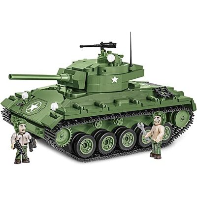 COBI M24 Chaffee 588 bakstenen 2 figuren vanaf 7 jaar COBI M24 Chaffee 588 bakstenen 2 figuren vanaf 7 jaar