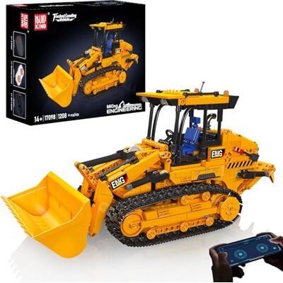 Mould King 17098 Kit de Construction avec Blocs de Serrage, 1208+ PCS STEM App & Télécommande Véhicule Modèle de Bâtiment Ensemble avec Seau Mobile & bras Mécanique Mould King 17098 Kit de Construction avec Blocs de Serrage, 1208+ PCS STEM App & Télécommande Véhicule Modèle de Bâtiment Ensemble avec Seau Mobile & bras Mécanique