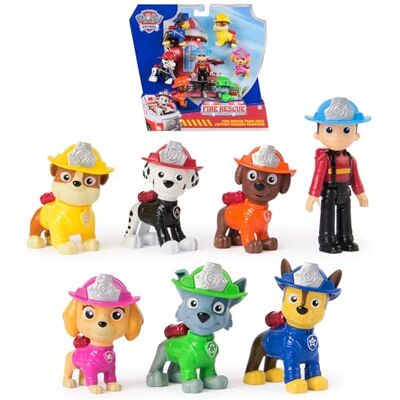 Paw Patrol PAW Fire Rescue Figuren Cadeauset Paw Patrol PAW Fire Rescue Figuren Cadeauset