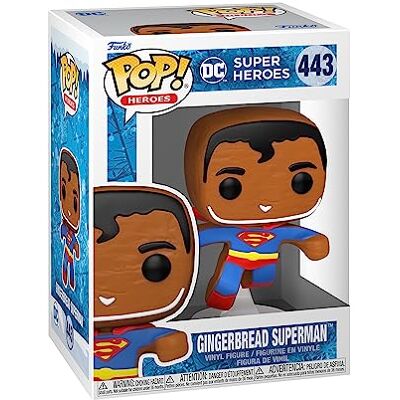 Funko Pop! Heroes: DC Holiday Superman Gingerbread DC Comics Vinyl figuur om te verzamelen Cadeau-idee Officiële Producten Speelgoed voor Kinderen en Volwassenen Funko Pop! Heroes: DC Holiday Superman Gingerbread DC Comics Vinyl figuur om te verzamelen Cadeau-idee Officiële Producten Speelgoed voor Kinderen en Volwassenen