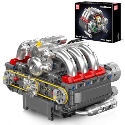 Mould King 10193 Technische motorbouwstenen model, 609-delige Klemmbausteine Engine Toy Set als cadeau en verzamelstukken (vanaf 14 jaar jongens/meisjes) Mould King 10193 Technische motorbouwstenen model, 609-delige Klemmbausteine Engine Toy Set als cadeau en verzamelstukken (vanaf 14 jaar jongens/meisjes)