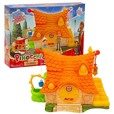 Giochi Preziosi Pinocchio Speelset met dubbele omgeving voor huis en speelgoedwinkel Geppetto met 2 figuren inbegrepen, voor kinderen vanaf 3 jaar, PNH05000 Giochi Preziosi Pinocchio Speelset met dubbele omgeving voor huis en speelgoedwinkel Geppetto met 2 figuren inbegrepen, voor kinderen vanaf 3 jaar, PNH05000