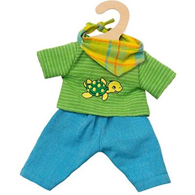 Heless 2721 Poppenkledingset, Max outfit, 3-delig met broek, T-shirt en slimme sjaal, maat 35-45 cm Heless 2721 Poppenkledingset, Max outfit, 3-delig met broek, T-shirt en slimme sjaal, maat 35-45 cm