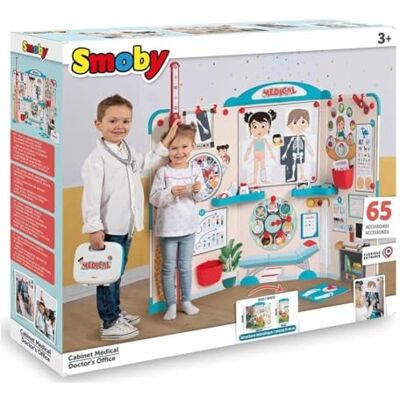 Smoby Pediatrische praktijk: praktisch opvouwbaar voor kinderen, kleuterrollenspel, grote opvouwbare kinderkast, voor kinderen vanaf 3 jaar Smoby Pediatrische praktijk: praktisch opvouwbaar voor kinderen, kleuterrollenspel, grote opvouwbare kinderkast, voor kinderen vanaf 3 jaar