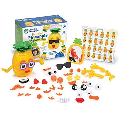 Learning Resources Deluxe-emoties ananas, sociaal-emotioneel speelgoed voor peuters, sensorisch speelgoed voor autistische kinderen, logopedie, 50 stuks, vanaf 3 jaar Learning Resources Deluxe-emoties ananas, sociaal-emotioneel speelgoed voor peuters, sensorisch speelgoed voor autistische kinderen, logopedie, 50 stuks, vanaf 3 jaar