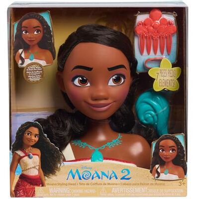 Just Play Vaiana 2 Disney-prinsessen, 7 accessoires, imitatiespellen, speelgoed voor kinderen vanaf 3 jaar Just Play Vaiana 2 Disney-prinsessen, 7 accessoires, imitatiespellen, speelgoed voor kinderen vanaf 3 jaar