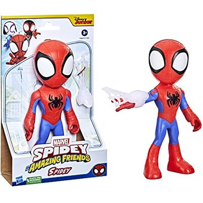 Hasbro Marvel Spidey en zijn buitengewone vrienden, 22,5 cm groot Spidey-figuur, kleuterspeelgoed Hasbro Marvel Spidey en zijn buitengewone vrienden, 22,5 cm groot Spidey-figuur, kleuterspeelgoed