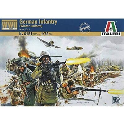 Italeri I6151 Model Figuur Duitse troepen Winteroutfit Schaal 1:72 Italeri I6151 Model Figuur Duitse troepen Winteroutfit Schaal 1:72