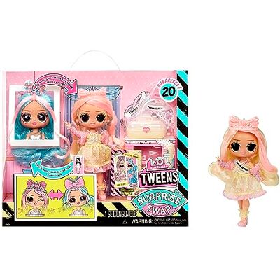 L.O.L. Surprise! Tweens Surprise Swap Series Braids-2-Waves Winnie modepop met meer dan 20 verrassingen, inclusief kaphoofd, kleding en accessoires, vanaf 4 jaar L.O.L. Surprise! Tweens Surprise Swap Series Braids-2-Waves Winnie modepop met meer dan 20 verrassingen, inclusief kaphoofd, kleding en accessoires, vanaf 4 jaar