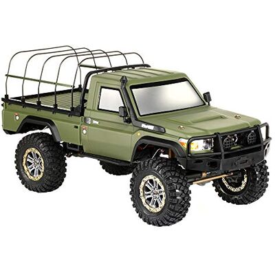 Amewi 22461 RC Scale Crawler AMXRock RCX10PS Pick-Up 1:10, RTR Militair Groen Amewi 22461 RC Scale Crawler AMXRock RCX10PS Pick-Up 1:10, RTR Militair Groen