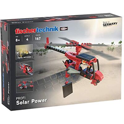 fischertechnik 559882 Profi Solar Power bouwset voor kinderen vanaf 8 jaar, experimenteerbox op zonne-energie, met zonnepaneel en zonnemotor fischertechnik 559882 Profi Solar Power bouwset voor kinderen vanaf 8 jaar, experimenteerbox op zonne-energie, met zonnepaneel en zonnemotor