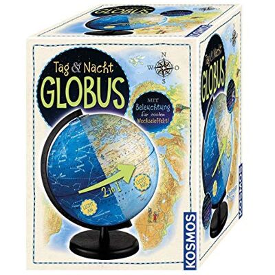Kosmos Science and Research 673017 Dag- en nachtbol Globe voor kinderen vanaf 7 jaar, wereldbol om te ontdekken, lichtbol Kosmos Science and Research 673017 Dag- en nachtbol Globe voor kinderen vanaf 7 jaar, wereldbol om te ontdekken, lichtbol
