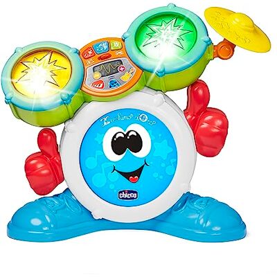 Chicco Rock Band Drum Muziekinstrumenten Elektronisch Kinderdrumstel 4 Muziekgenres en Lichteffecten 1 tot 4 Jaar Chicco Rock Band Drum Muziekinstrumenten Elektronisch Kinderdrumstel 4 Muziekgenres en Lichteffecten 1 tot 4 Jaar