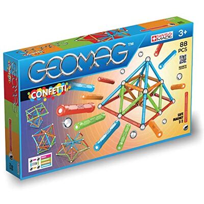 Geomag Classic 353 Confetti, magnetische constructies en educatieve spellen, 88 stuks Geomag Classic 353 Confetti, magnetische constructies en educatieve spellen, 88 stuks